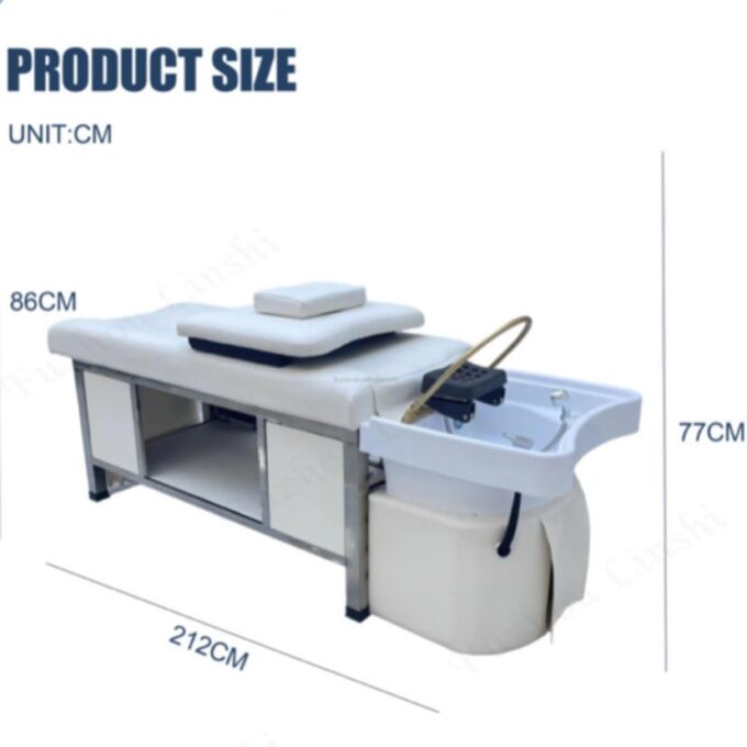 Table Head Spa Deluxe dimensions.